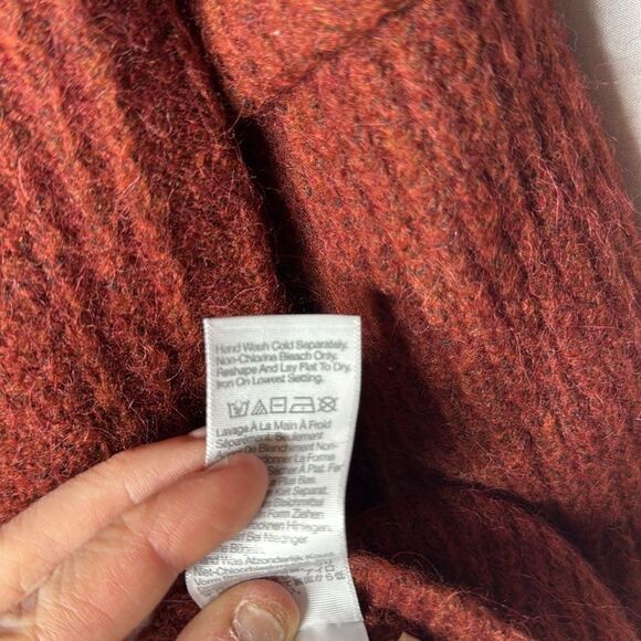 Madewell Cable Havener Burnt Orange Sweater. Size Medium. - Picture 13 of 13